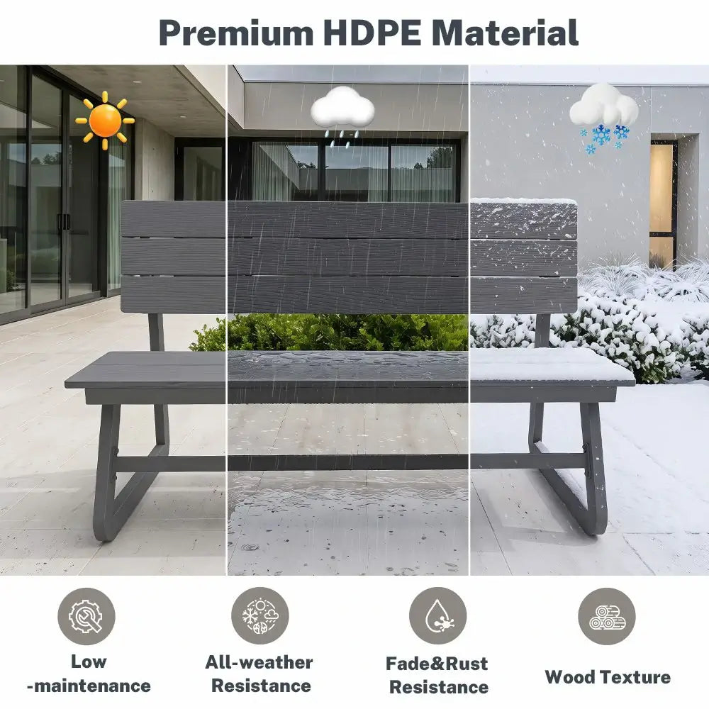 domi convertible bench table#Color_gray
