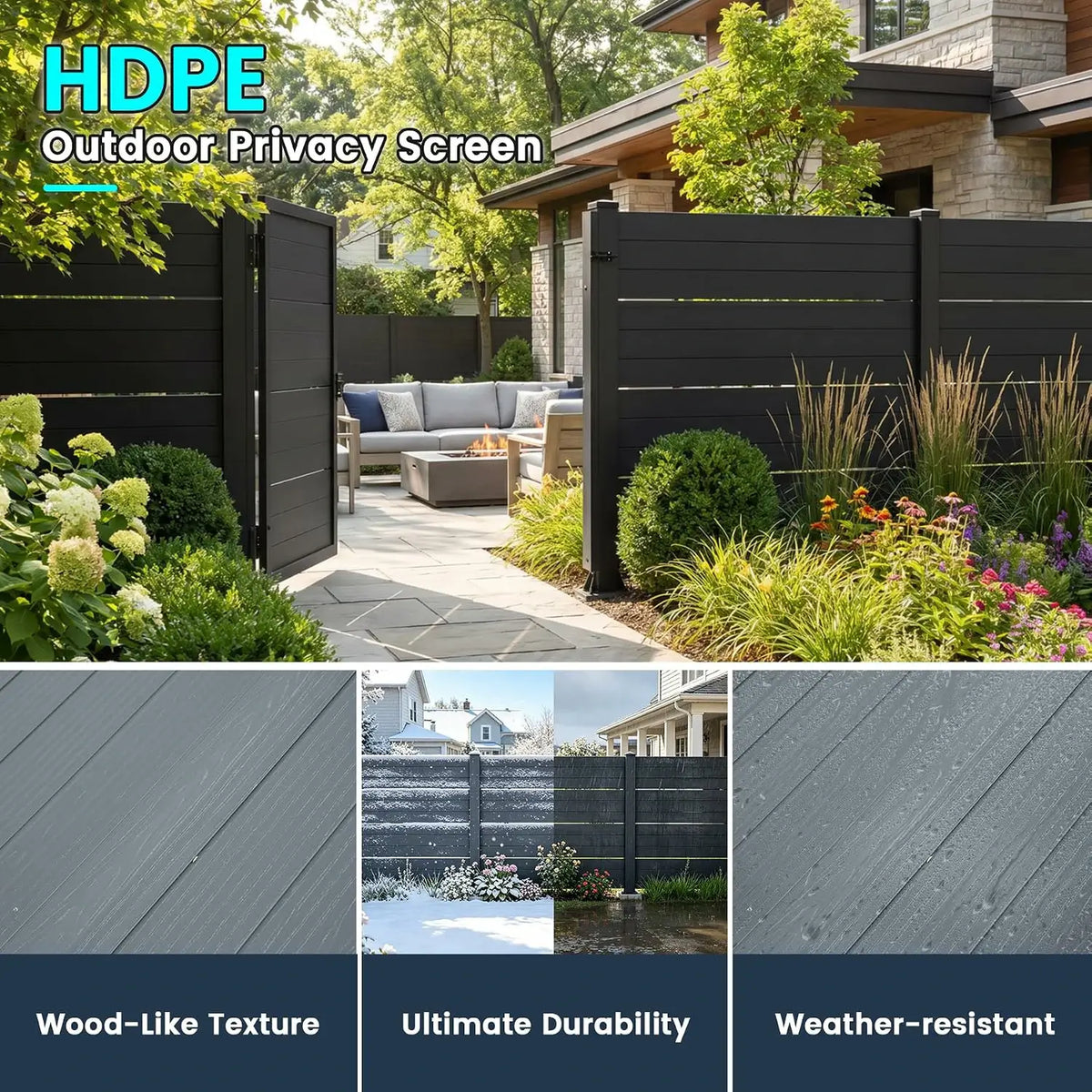 domi hdpe outdoor privacy screen #Color_gray
