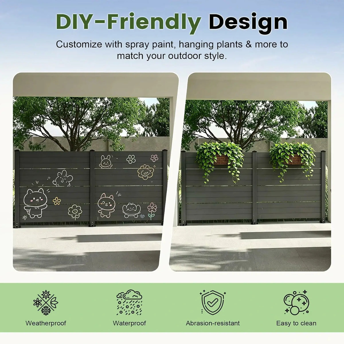 domi hdpe outdoor privacy screen #Color_gray