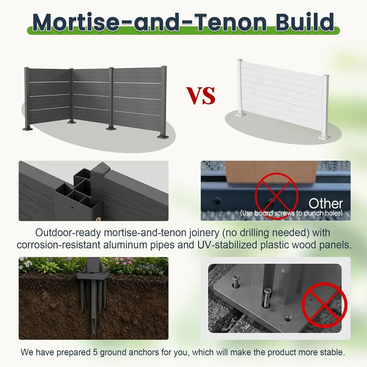 domi hdpe outdoor privacy screen #Color_gray