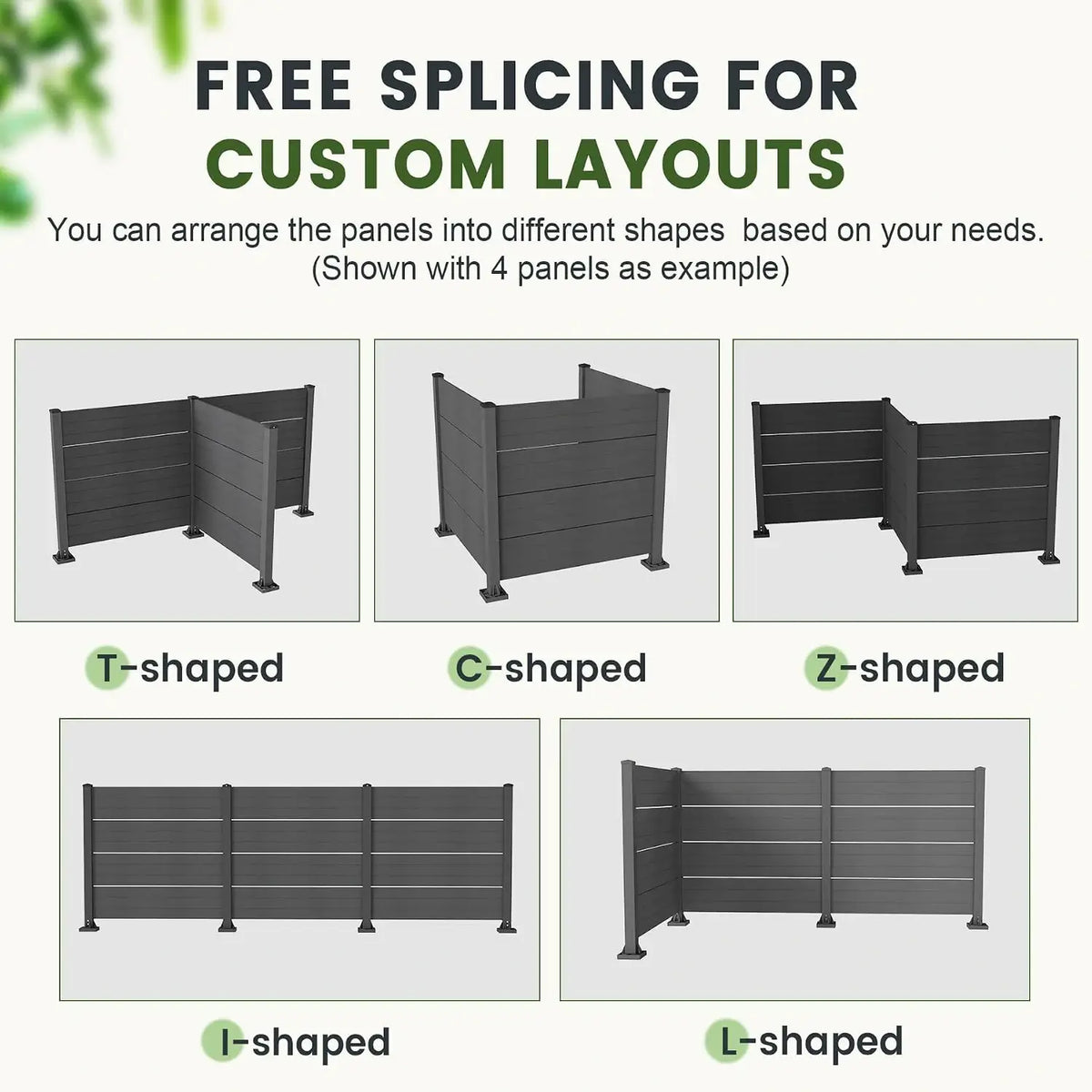 domi hdpe outdoor privacy screen #Color_gray