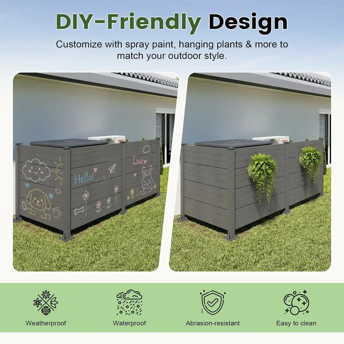 domi hdpe outdoor privacy screen #Color_gray