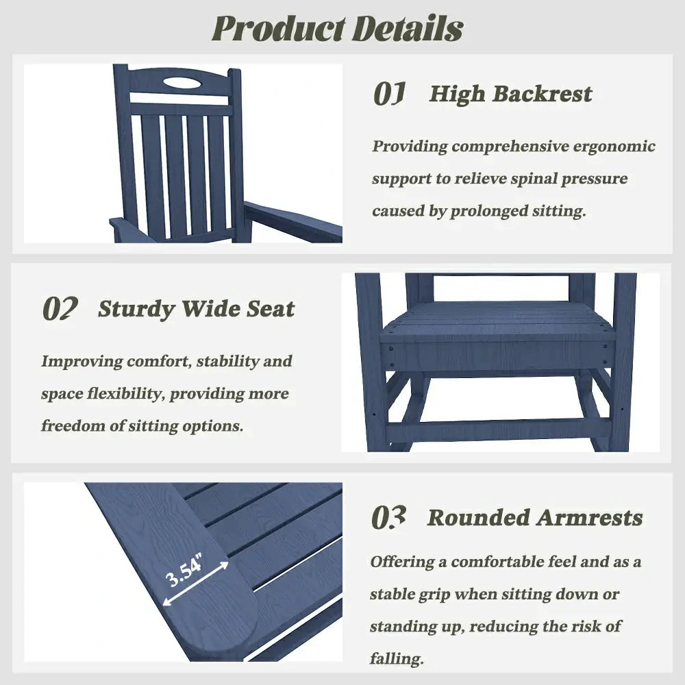 HDPE Classic Rocking Chairs
