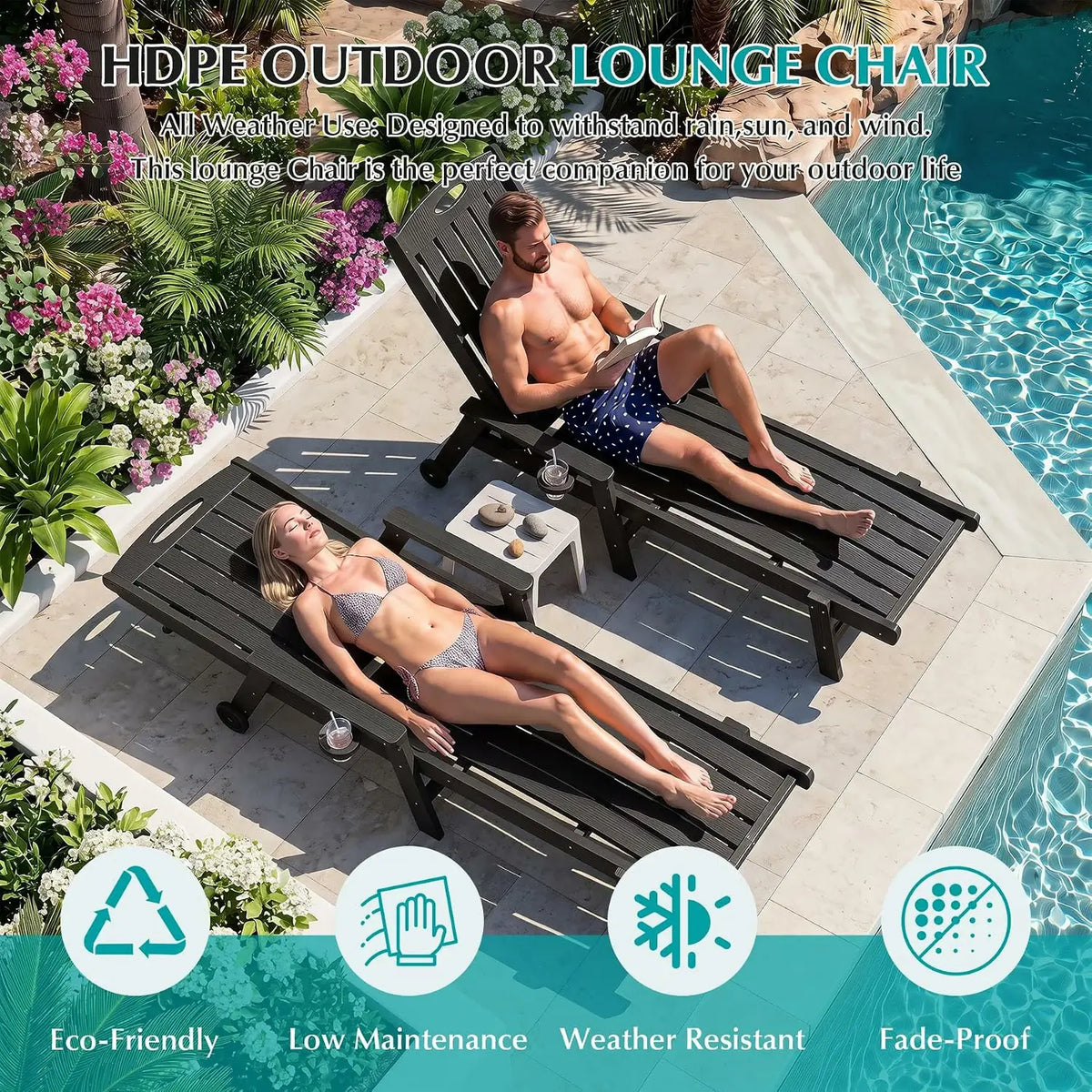 domi hdpe vertical slatted chaise lounge#Color_black