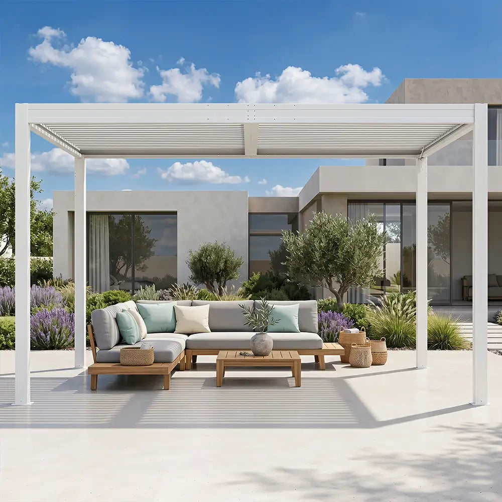 domi louvered pergola#size_13'x13'-New