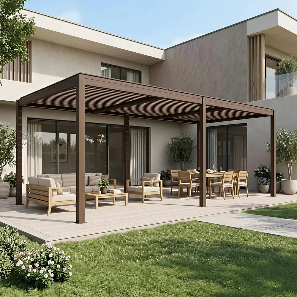 domi louvered pergola#size_14'x20'-New