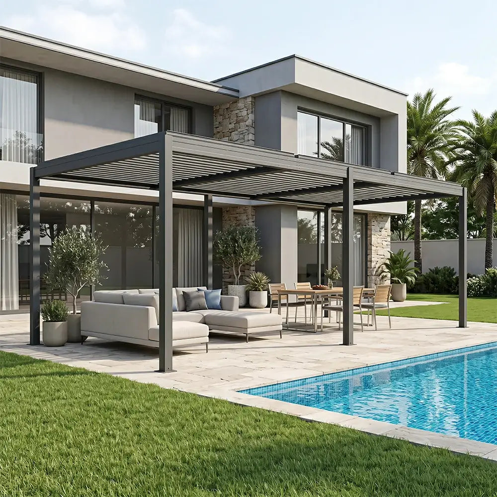 domi louvered pergola#size_14'x20'-New