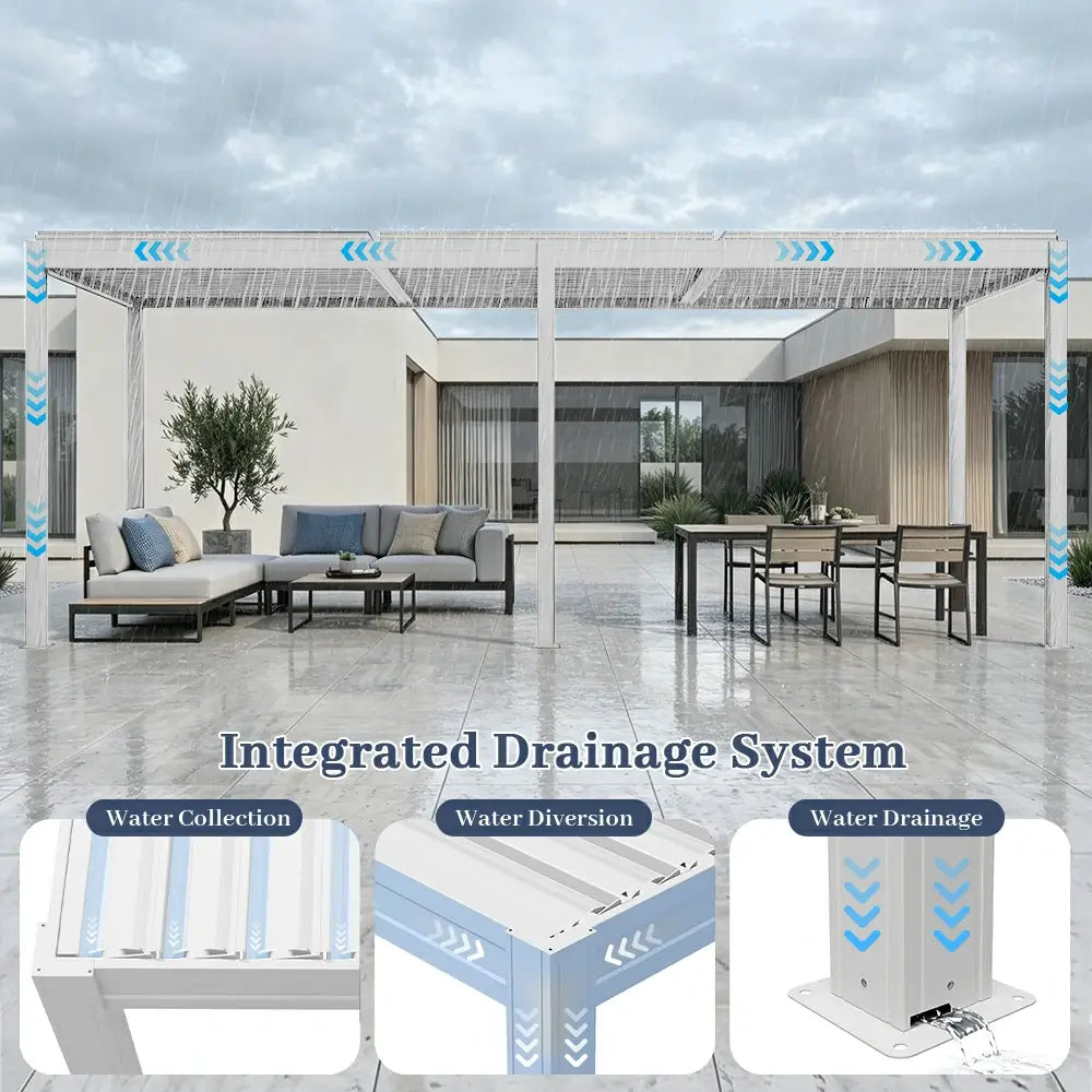 domi louvered pergola#size_14'x20'-New