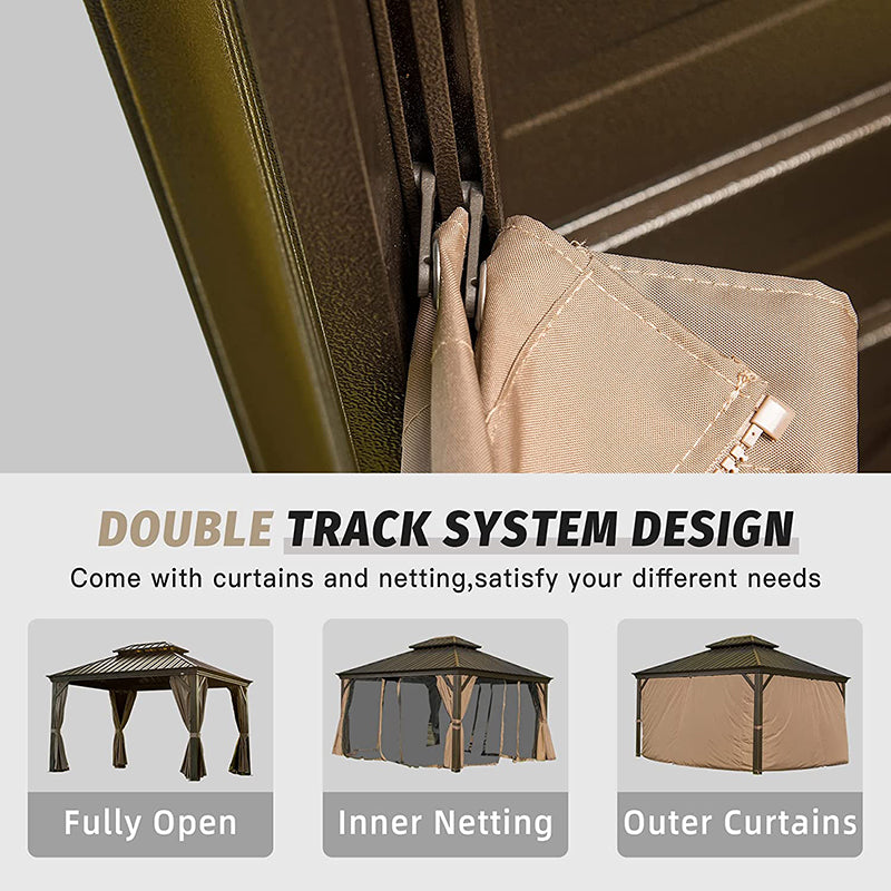 Domi Outdoor Living Hardtop Gazebo#size_12'x16'