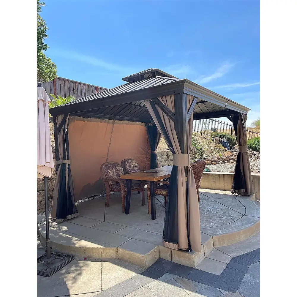 Domi Outdoor Living Hardtop Gazebo#size_10'x12'
