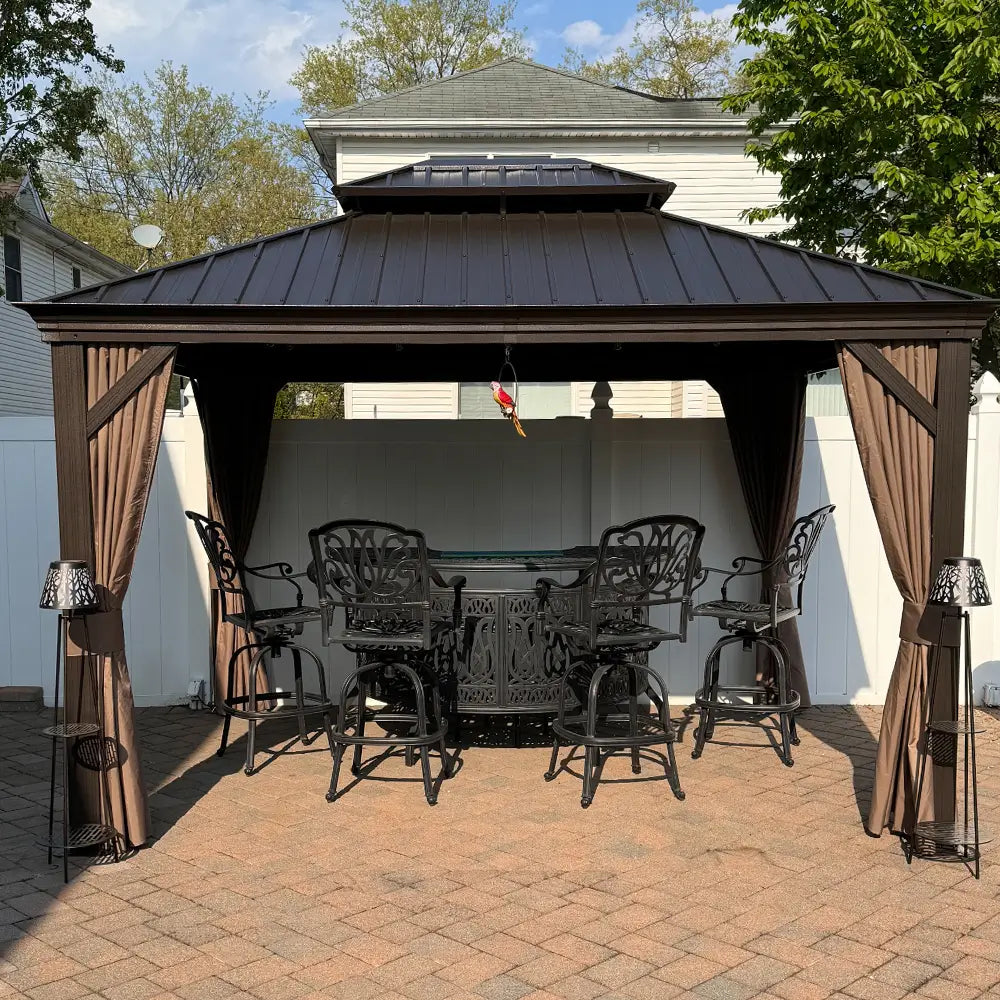 Domi Outdoor Living Hardtop Gazebo#size_10'x12'