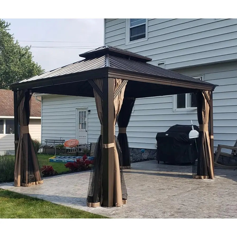 Domi Outdoor Living Hardtop Gazebo#size_10'x12'