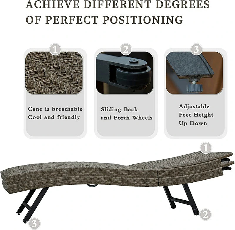 Domi Rattan Chaise Lounge#color_brown