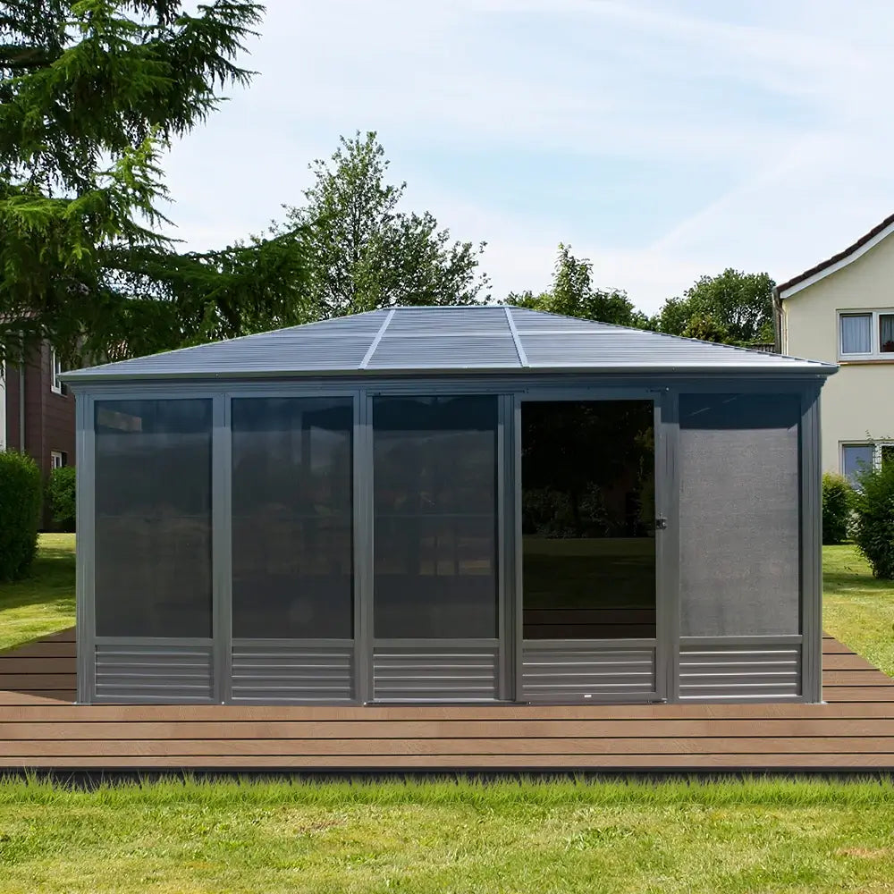 domi all season sunroom with double sliding doors#size_13'×16.5'