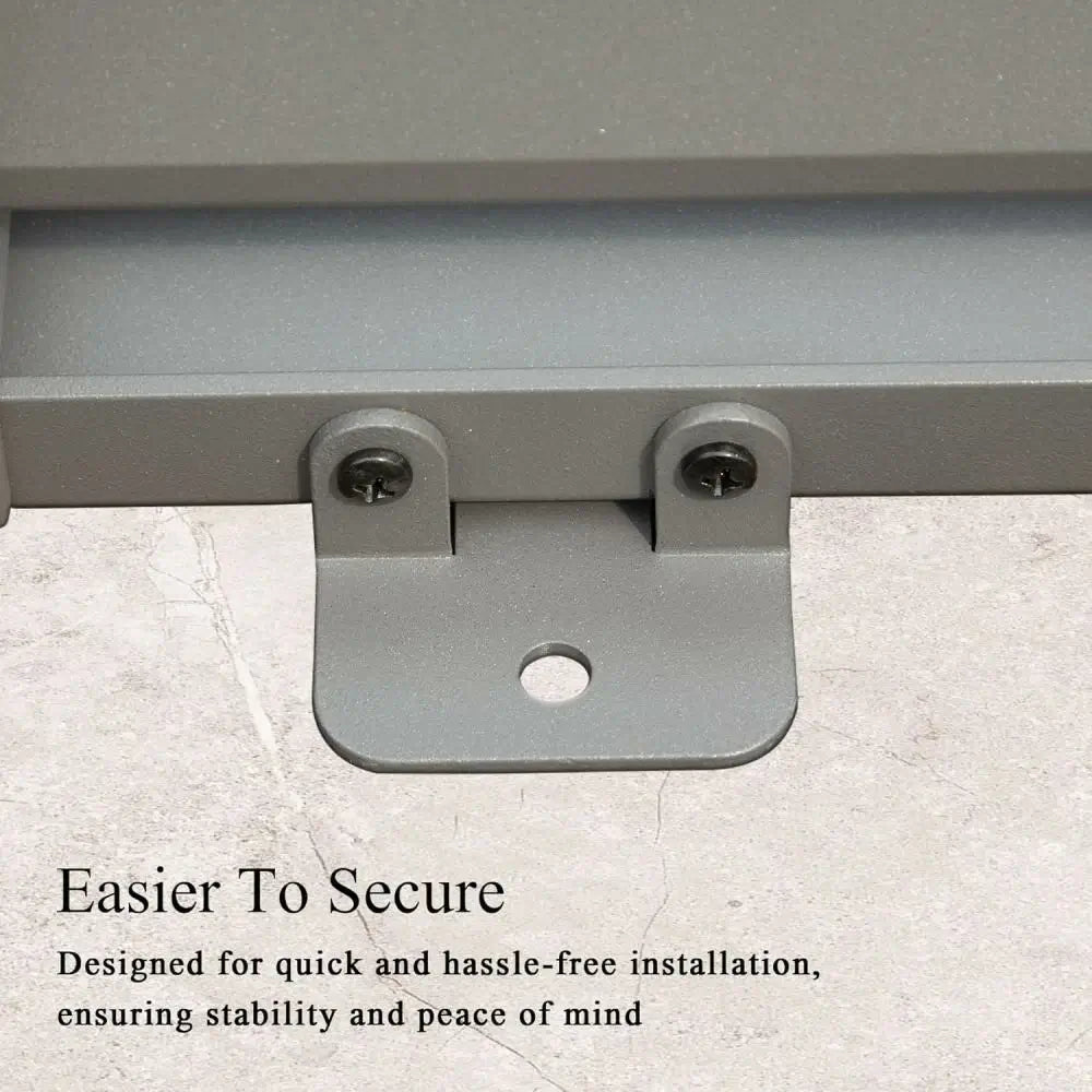 Domi Outdoor Living Louvered Pergola Screen#color_gray