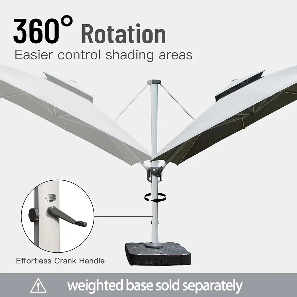 domi patio umbrella square#color_Dark Gray