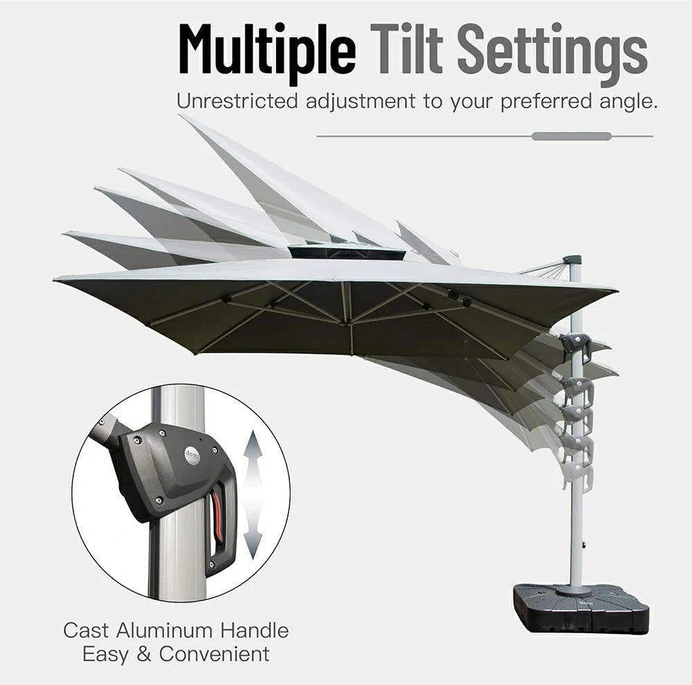 domi patio umbrella square#color_Dark Gray