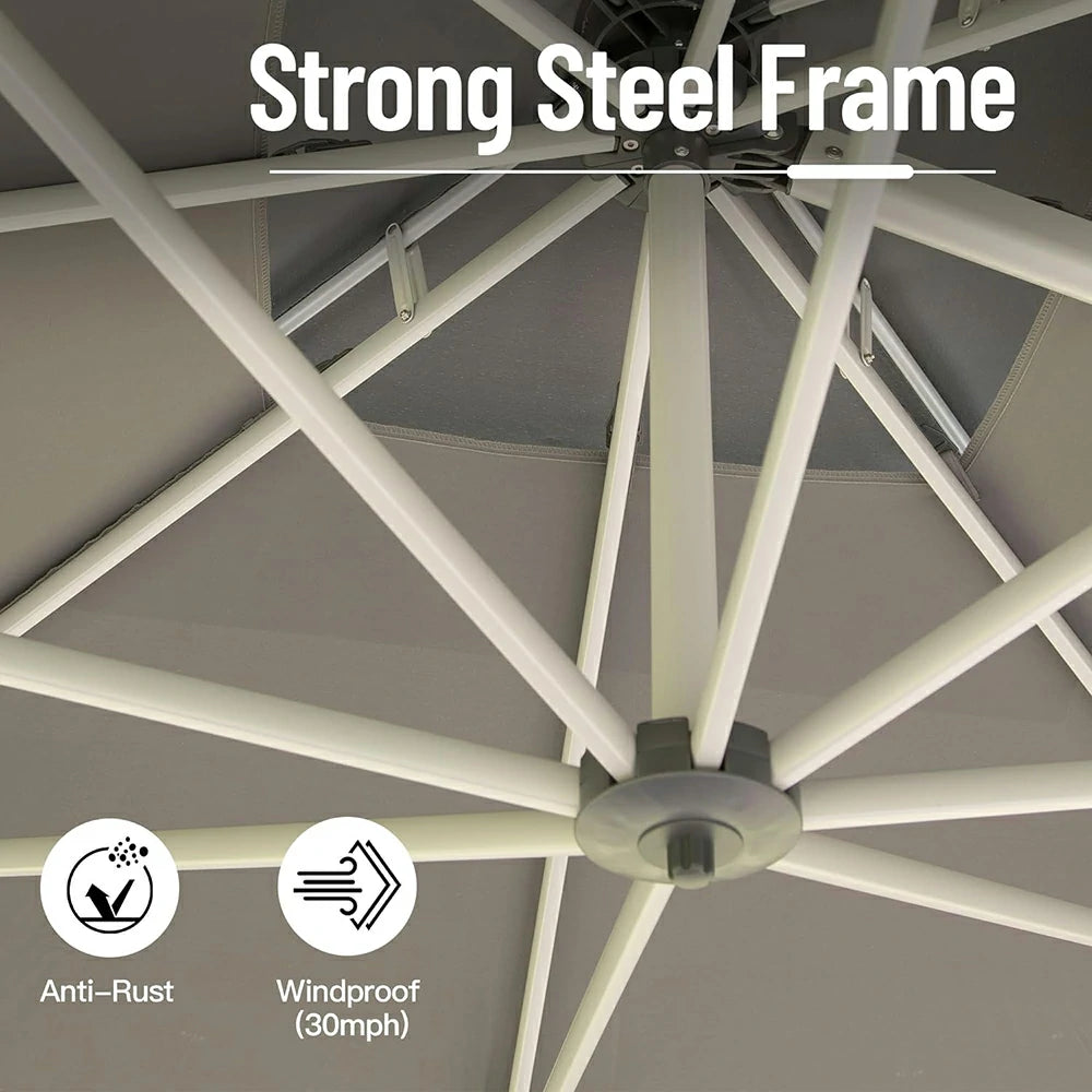 domi patio umbrella square#color_Dark Gray