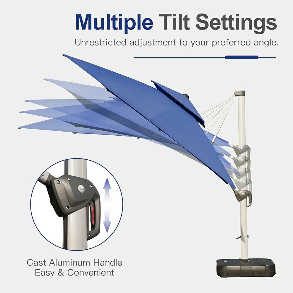 domi patio umbrella square#color_Navy Blue