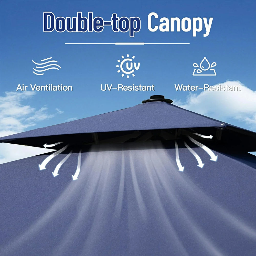 domi patio umbrella square#color_Navy Blue