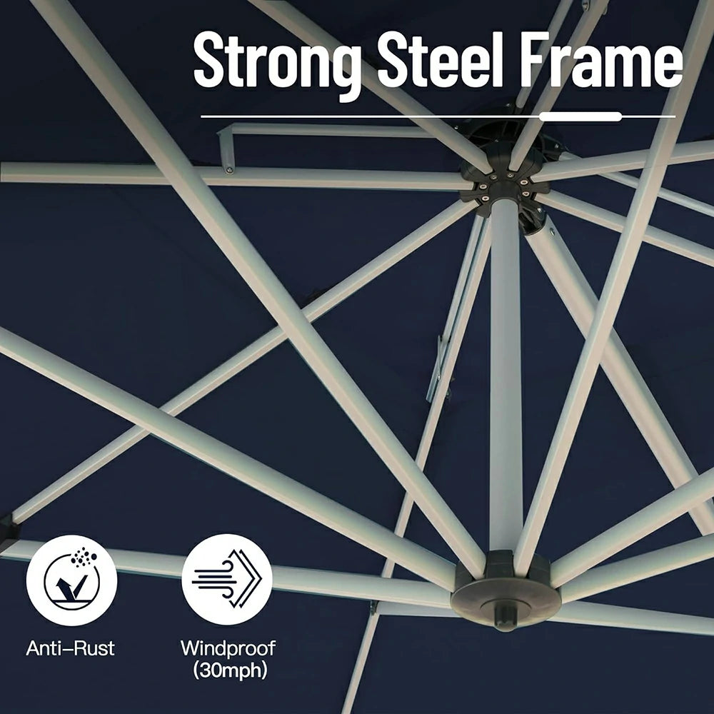 domi patio umbrella square#color_Navy Blue