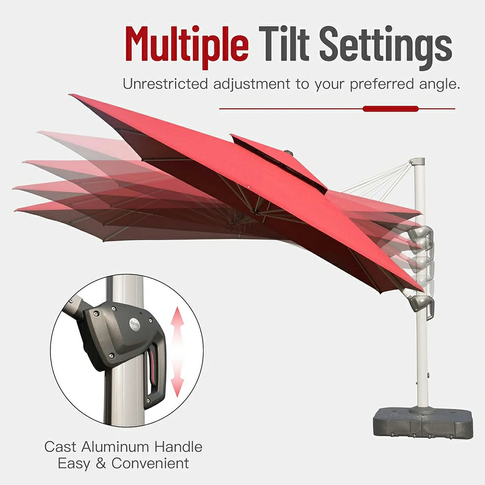domi patio umbrella square#color_Red