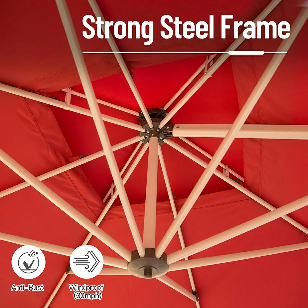 domi patio umbrella square#color_Red