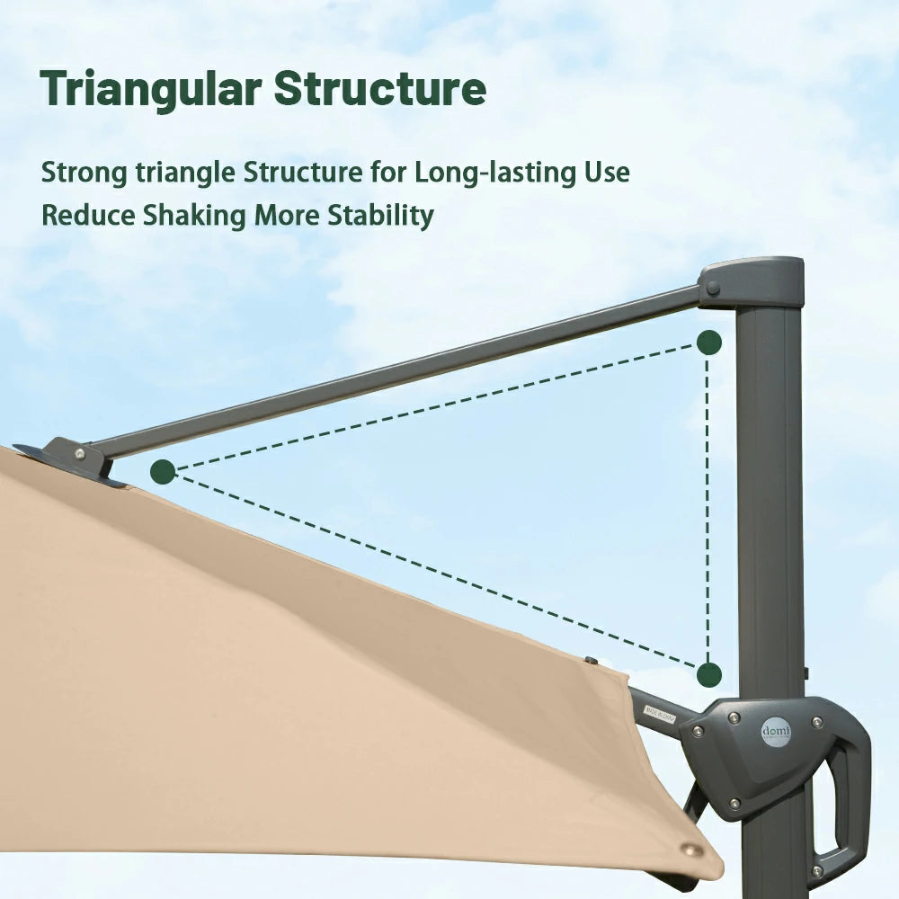 domi cantilever umbrella #size_10'x10'