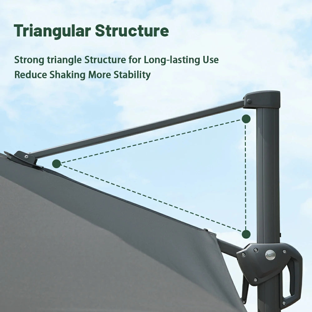 domi cantilever umbrella #size_10'x10'