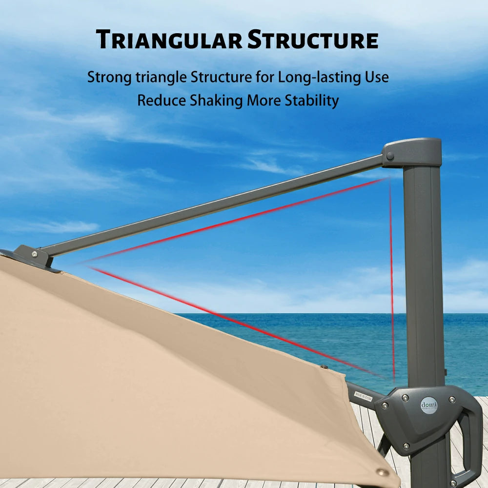 domi cantilever umbrella #size_9'x11.3'