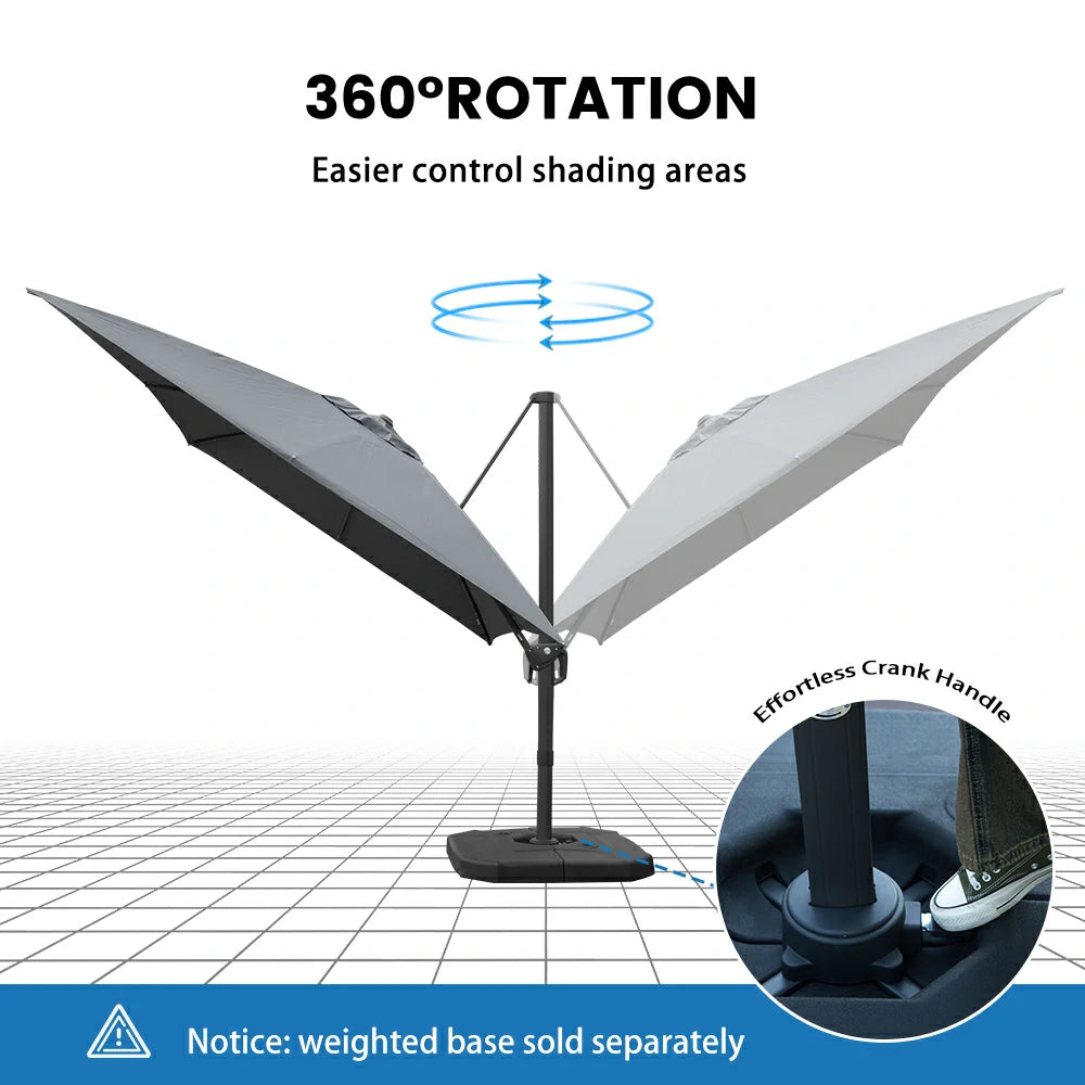 domi cantilever umbrella #size_9'x11.3'