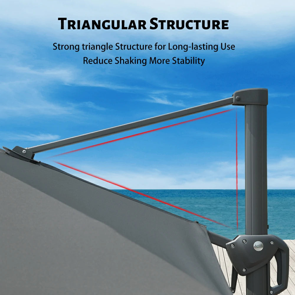 domi cantilever umbrella #size_9'x11.3'