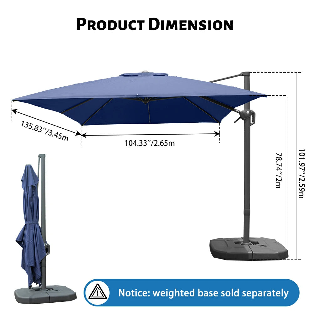 domi cantilever umbrella #size_9'x11.3'
