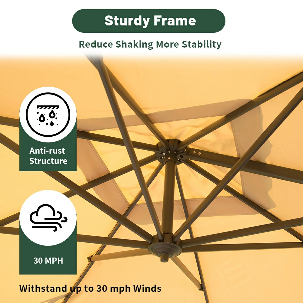 domi cantilever umbrella #size_9'x9'