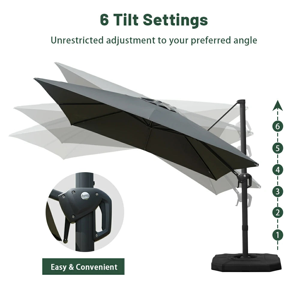 domi cantilever umbrella #size_9'x9'