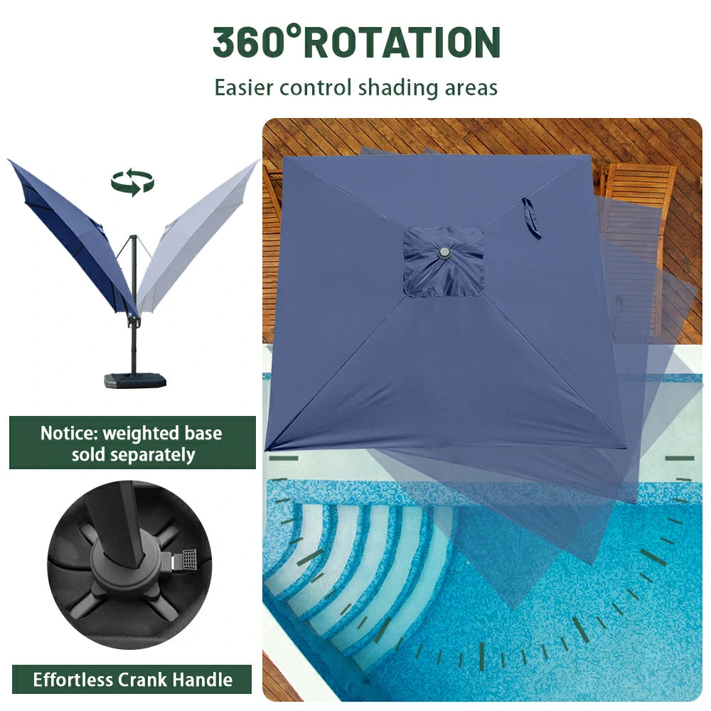 domi cantilever umbrella #size_9'x9'