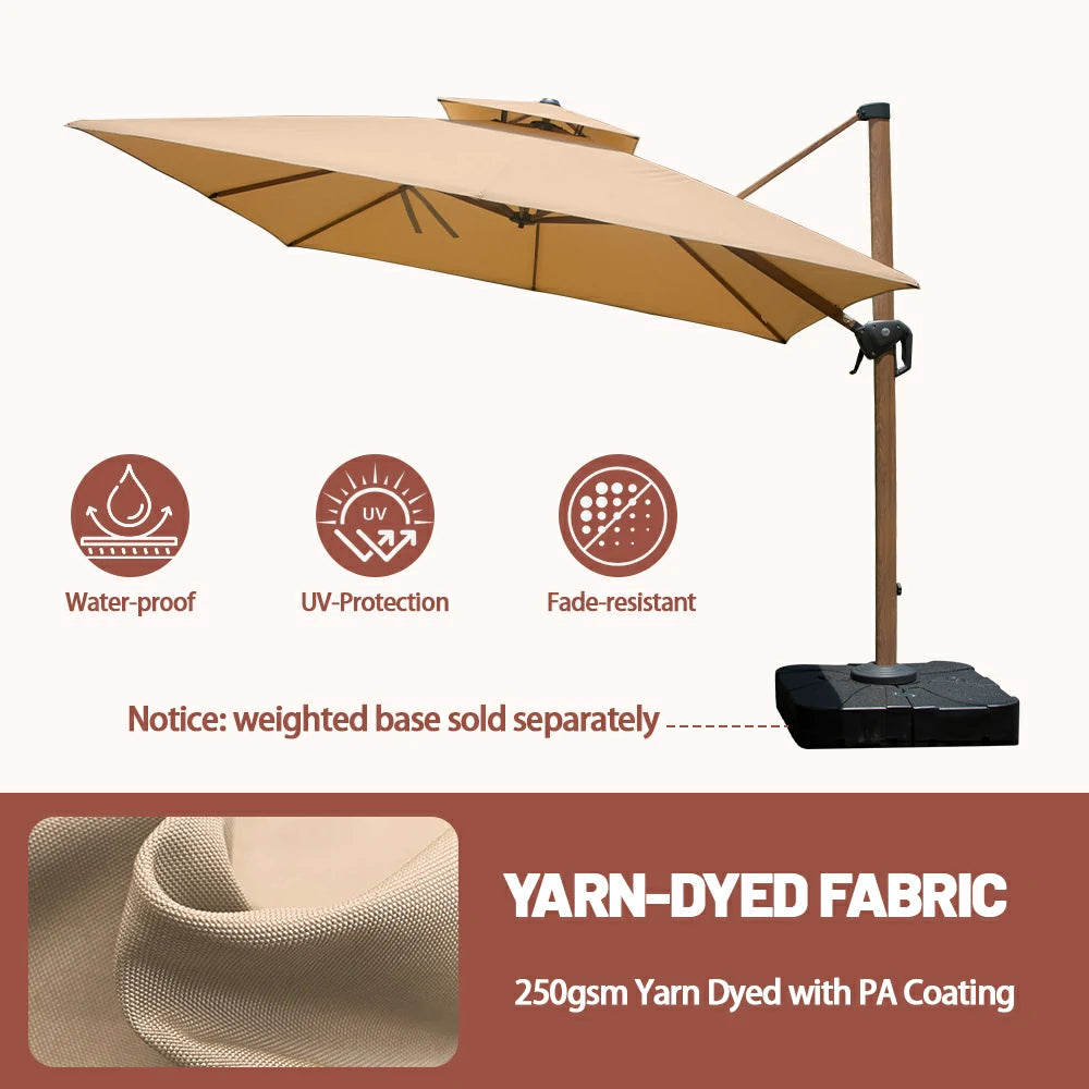 domi cantilever umbrella #color_Beige