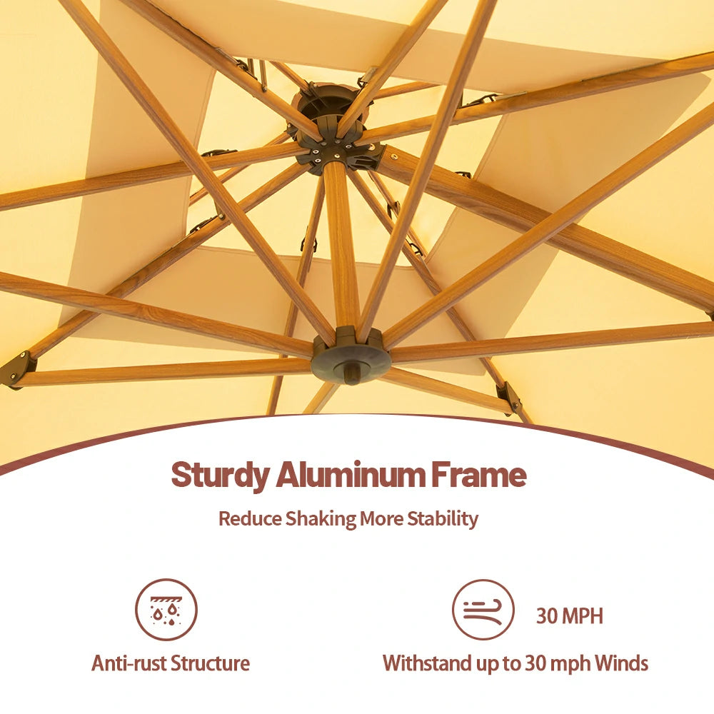 domi cantilever umbrella #color_Beige