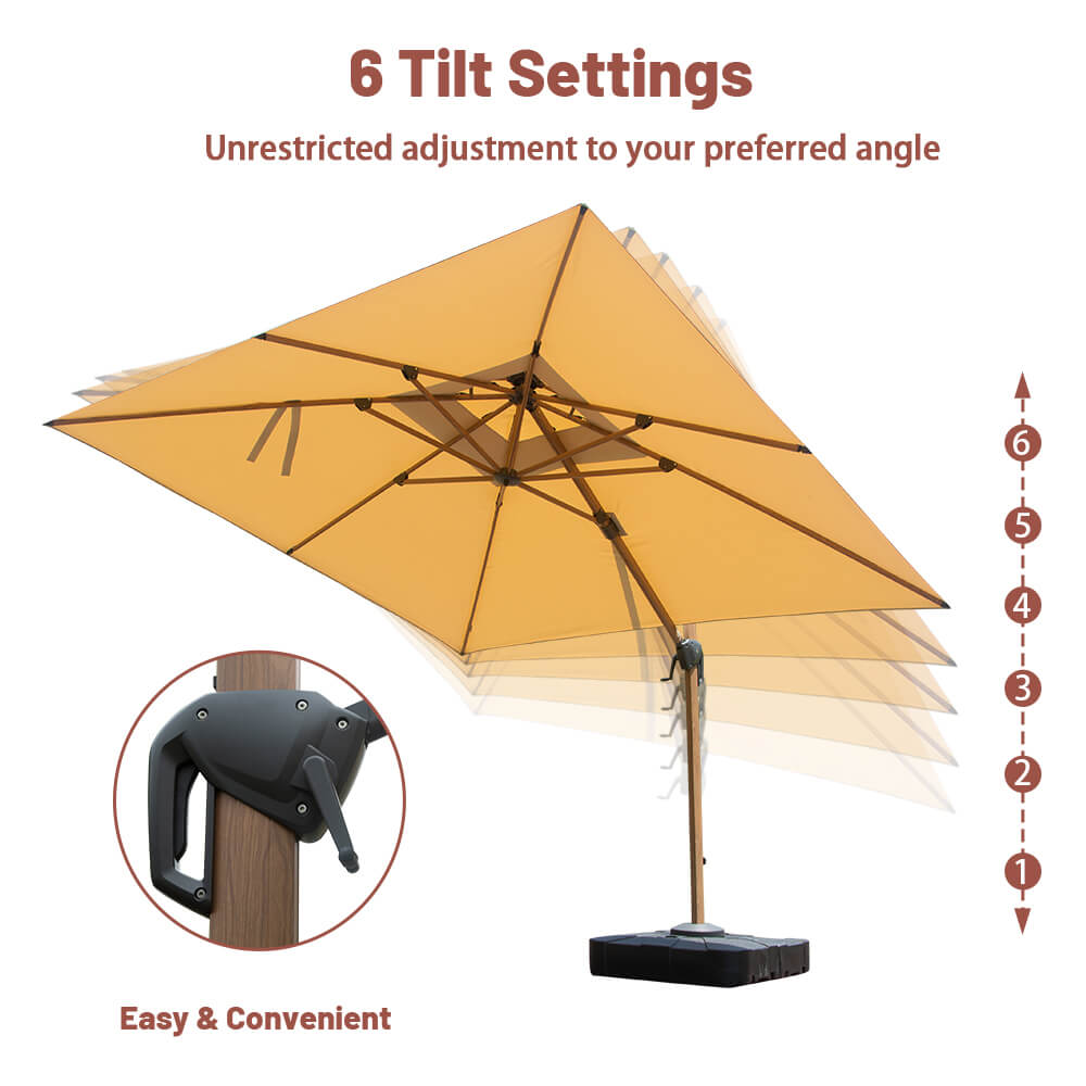 domi cantilever umbrella #color_Beige