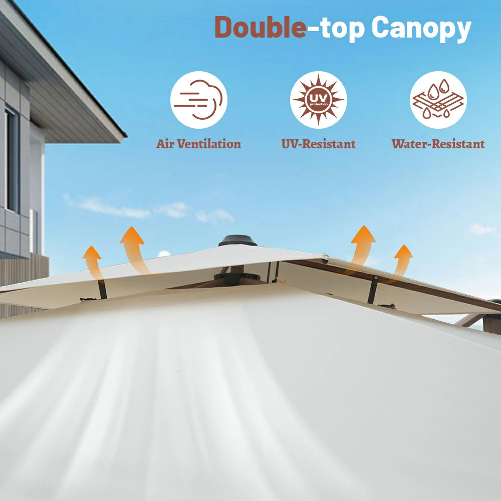 domi cantilever umbrella #color_Cream