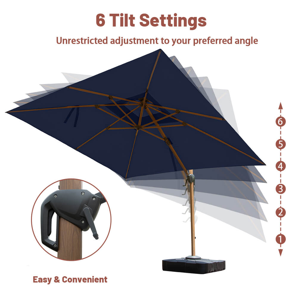 domi cantilever umbrella #color_Navy Blue