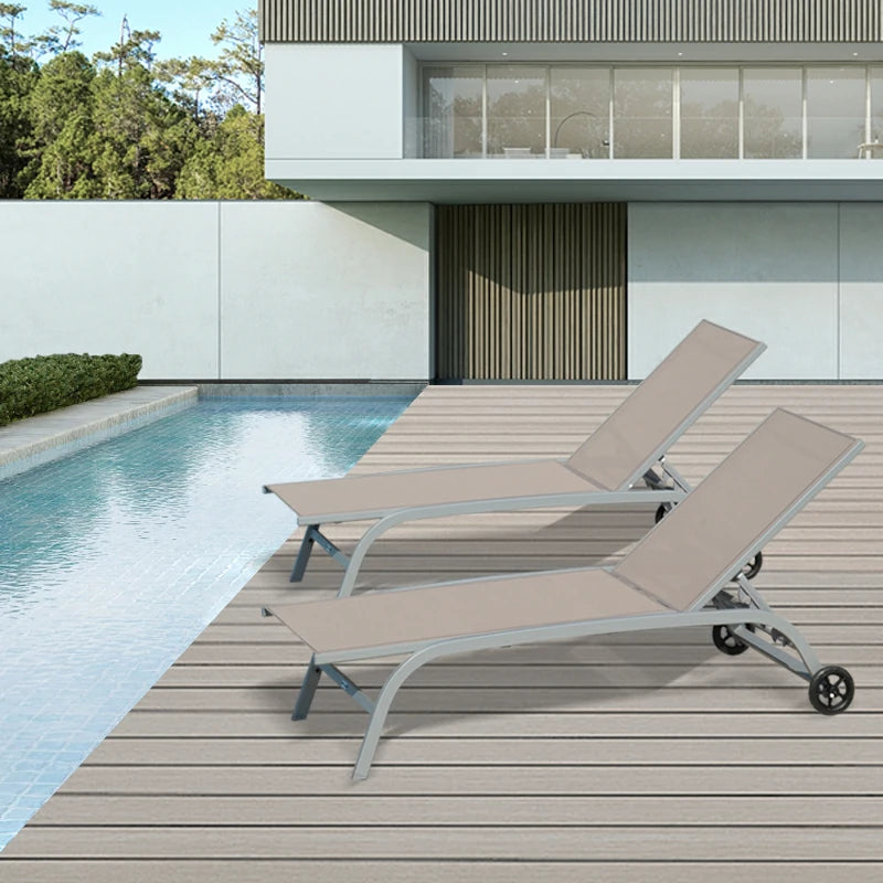 Domi Outdoor Living chaise lounge#color_khaki