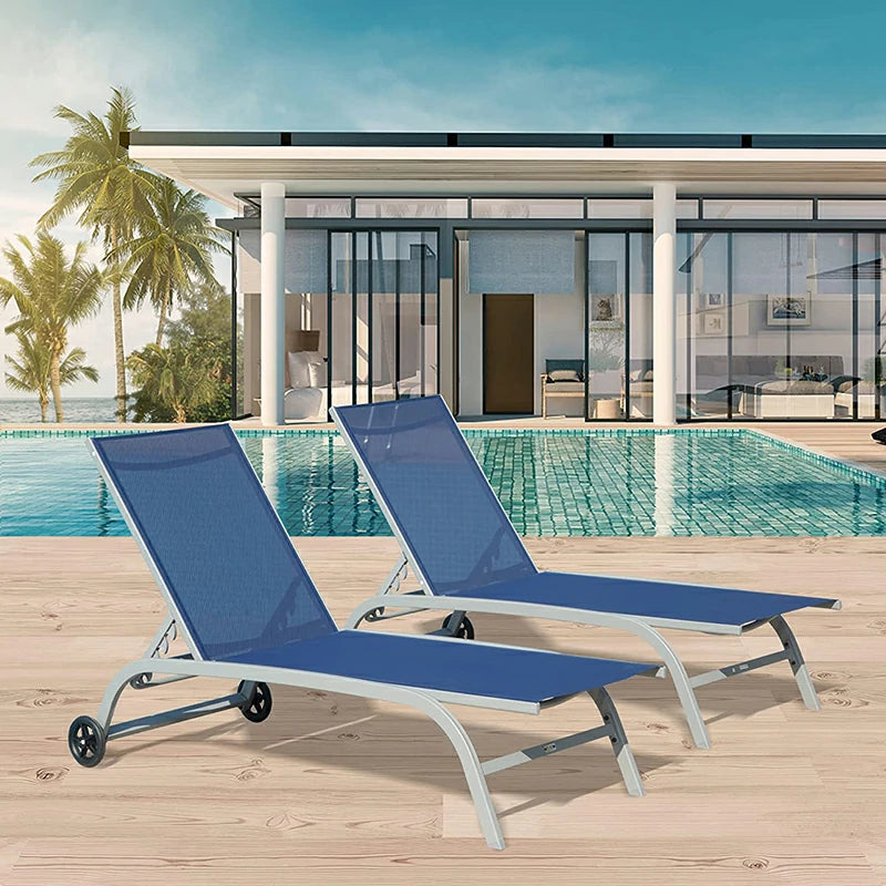 Domi Outdoor Living chaise lounge#color_navy blue