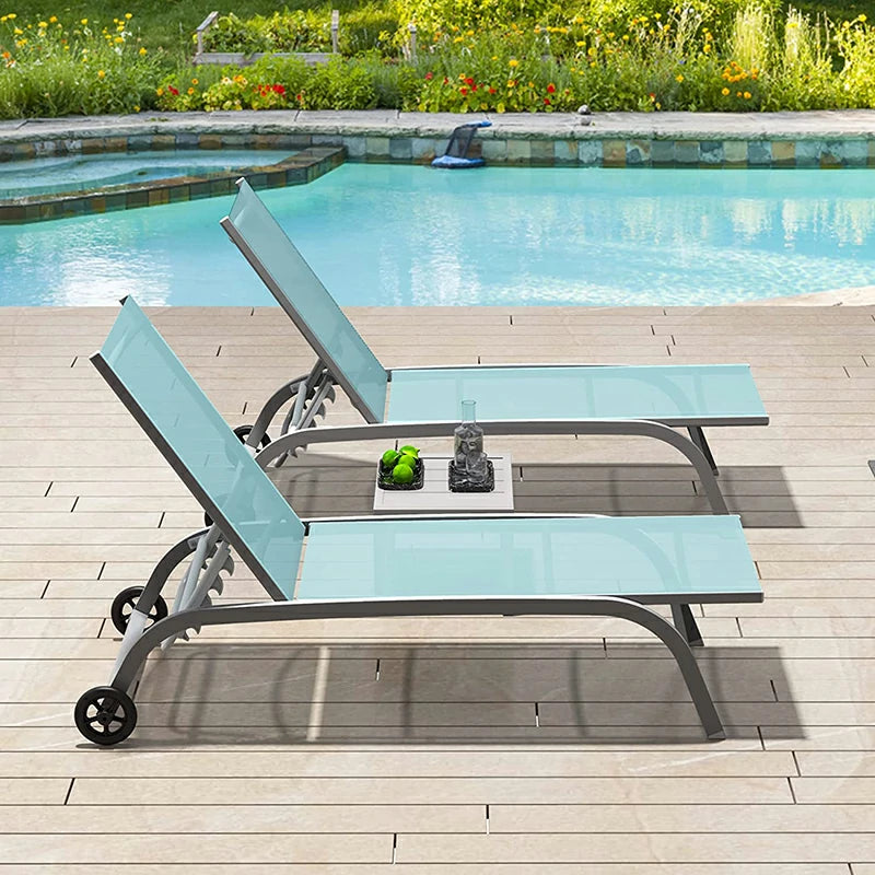 Domi Outdoor Living chaise lounge#color_turquoise blue
