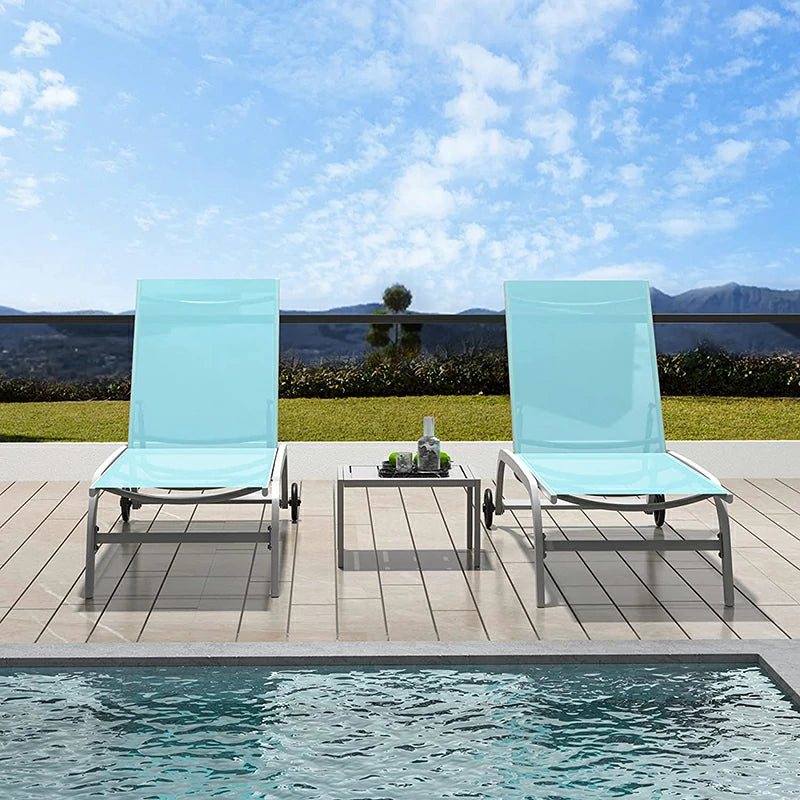 Domi Outdoor Living chaise lounge#color_turquoise blue