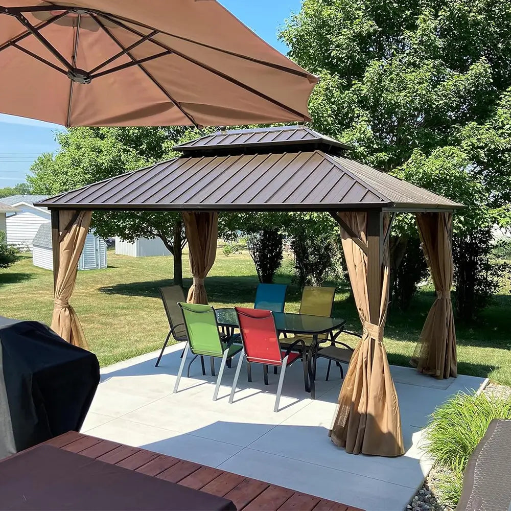 Domi outdoor living Hardtop gazebo#size_12'x16'