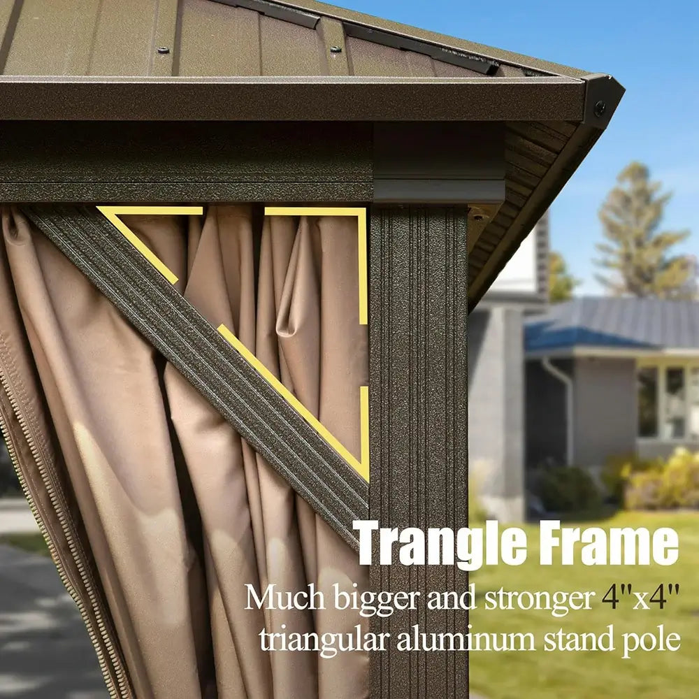 Domi outdoor living Hardtop gazebo#size_12'x20'