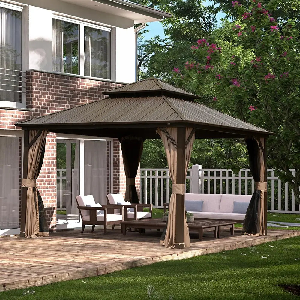 Domi outdoor living Hardtop gazebo#size_10'x12'