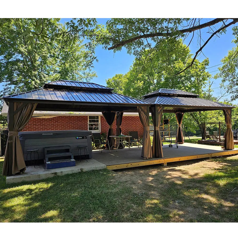 Domi outdoor living Hardtop gazebo#size_10'x14'