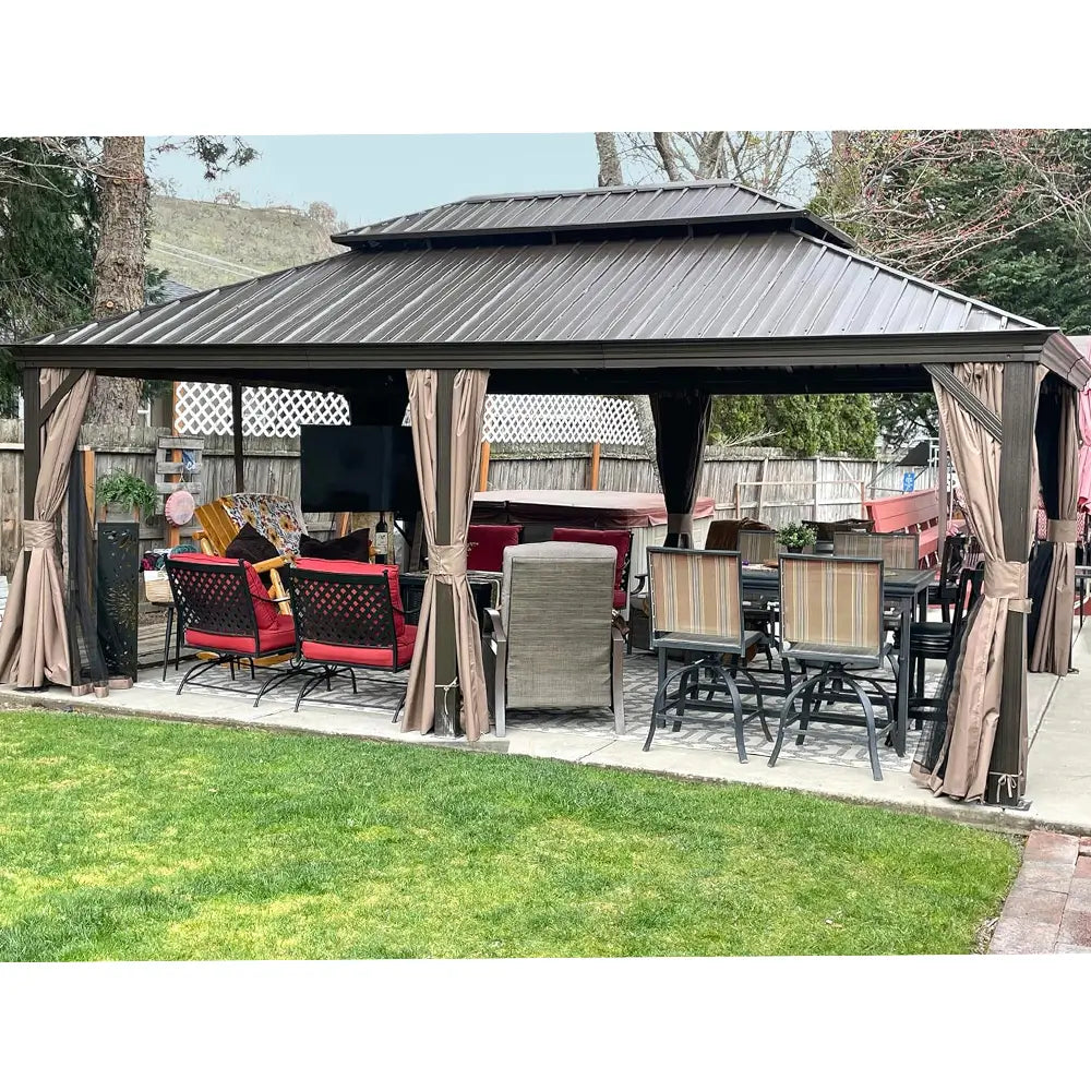Domi Outdoor Living Hardtop Gazebo#size_14'x20'